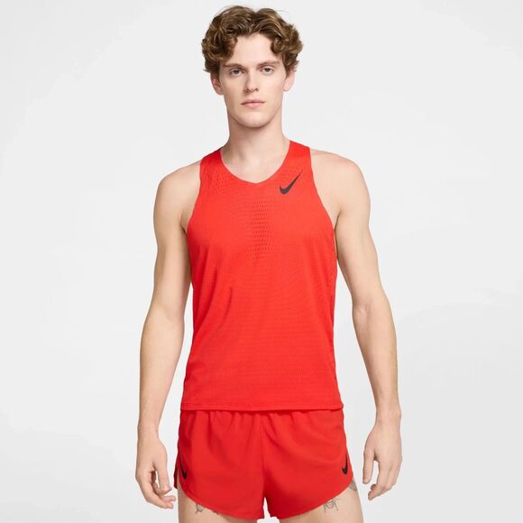 NIKE ADV Aeroswift  Running Singlet Light Crimson Slim Tank FN4231-696 Men’s 2XL - Picture 1 of 9